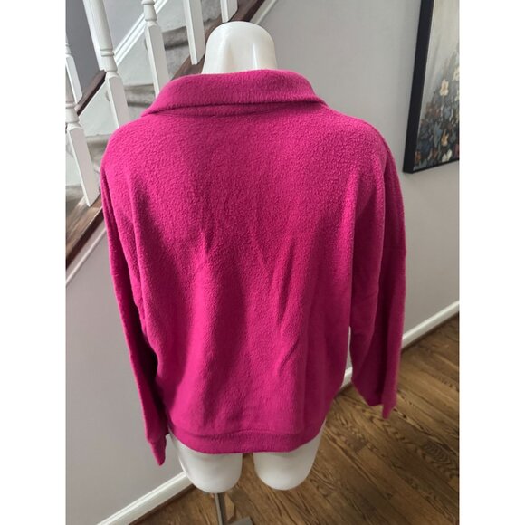 ILLA ILLA Brushed Collar Sweater Pink Size Large - Picture 2 of 2